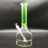 2023 Heady Bong Hookah Bong Glass Dab Rig Unique Design Multi Color Blue Cube Base Freezer Water Bongs Smoke Pipes 14.4mm Male Bowl With Stem wholesale