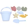 Tub Toys 8pcs Beach Baby Toys Дети силиконовые пляжные пляжные пляжные пляжные ковш