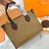 Designer Tote Bag Women ONTHEGO PM GM Presbyopia Borsa a grande capacità Fashion Totes Borsa a tracolla di lusso Donna Toron Maniglia Lady Shopping Borse a mano