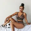 Active Sets 2pcs Sexy Leopard Printed Yoga Set Women Running Shorts Top GYM Fitnesss Leggings Seamless Sportwear Sport Bra Firls