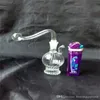 Pipe da fumo Mini bicchiere da acqua Bottiglia da fiuto Bong in vetro all'ingrosso Vetro per bruciatore a nafta