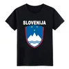 Men's T Shirts Slovenija Slovenian National Coat Of Arms Shirt O-Neck Kawaii Gift Authentic Create Summer Fashion Cotton Men's