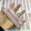 Decorative Figurines Natural Rose Quartz Massage Wand Crystal Healing Gemstones For Sale