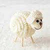 Christmas Decorations Nordic Wool Felt Lovely Sheep Cute Desktop Mini Ornaments Year Table For Home Gifts