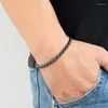 Catene da 4,5 mm in acciaio inossidabile catena cubana vintage nera ampia collana da uomo set di braccialetti accessori di gioielli fatti a mano per fidanzati all'ingrosso