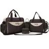 Duffel Bags N7MF 5Pcs/Set Baby Nursing Diaper Bag Tote Large-Capacity Polka Dot Mummy Handbag