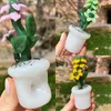 Vintage Flower Glass Smoking Pipe Pipe Gongue Bong Factory Direct Sale pode colocar o logotipo do cliente pela DHL UPS CNE