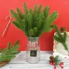 Decorative Flowers 5/10pcs Christmas Tree Fake Pine Needles Mini Artificial Flower Plants Wreath Gift Ornament DIY Party Home Decoration