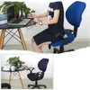 Chair Covers 1set Office Cover Stretch Spandex With Armrest Rotating Slipcovers Computer Seat Decoration