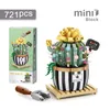 Блоки Cactus mini Building DIY творческий бонсайский симулярный симулятор зеленые растения цветы дома украшение детской игрушки подарки 230303