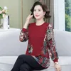 Women's Blouses 2023 Spring Long Sleeve Loose Lazy Clothes Red Floral Women Vintage Shirt Female Casual Peplum Tunic Retro Tops