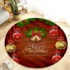 Carpets Christmas Children Room's Round Rugs Flannel Living Room Bedroom Kids Crawl Floor Mat Modern Home Decorative Absorbent Carpet