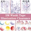 Present Wrap 2M Roll Washi Tape Set Adhesive Decoration Diy Scrapbooking Sticker Landscape Dream Masking Tapes Paper