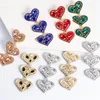 Dangle Earrings Fashion Vintage Heart-shaped Diamond Pendant Women's