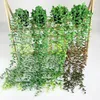 Dekorativa blommor 58 cm Artificial Green Leave Potted Vine Plants Hanging Ivy Home Garden Wall Party Wedding Outdoor Decoration Fake Plant