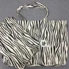 Designer de moda apc bolsa zebra moda lazer saco de compras bolsa de um ombro saco de lona portátil