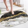 Halılar mermer süper emici nappa cilt banyo paspası hızlı kurutma banyosu halı kaymaz giriş paspas tuvalet ev dekor zemin paspasları