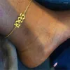 طالخ الطفران الصيفي للأزياء للسيدات 1988-2006 سنة الميلاد رقم Anklet Gold Lucky رقم