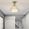 Lampy wiszące diamentowe lampki sufitowe Lampka luksusowa luminaire salon nordycki żelazo nowoczesna dekoracja salon sypialnia korytarze