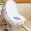 Housses de siège de toilette 10 pièces papier jetable Camping bactérie-preuve autocollant couverture pour voyage salle de bain accessoires