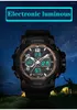 Armbandsur Pas Professional Sports Watches Men Big Dial Led Digital Analog Quartz 50m Waterproof Men's Reloj Hombre