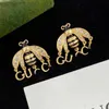 80% OFF 2023 Nouveaux bijoux de mode de haute qualité de luxe pour la petite colle d'abeille laissant tomber des boucles d'oreilles en strass design Boucles d'oreilles en argent français