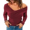 Damskie bluzki damskie bluzka z ramiączki z długim rękawem T-shirt Lady Casual Streetwear Long Rękaw
