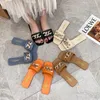 Slippers Cute Women Summer Slipper Square Toe Chain Slip On Flat Slide Sandals Beach Flip Flops Casual Shoe Ladies Lucky Choice