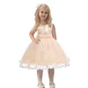 Abiti da ragazza che vendono vestito da festa per ragazze 2T-10T Pizzo formale per bambini Prom Tulle Fiore per matrimoni Abiti da ballo senza maniche Bambini