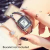 Wristwatches Square Fashion Skeleton Bracelet Rose Gold Watches 2023 Ladies Watch Women Female Quartz-watch WristwatchesWristwatches Wristwa