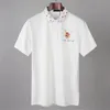 Lapela de mangas curtas de mangas curtas Polo inseto de tendência de verão camisa polo casual de alta qualidade masculina de camiseta bordada masculina de algodão absorvente respirável m-4xl 05