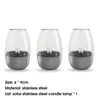 Romantic Candle Light Garden Decoration Waterproof LED Outdoor Solar Wine Glass Lawn Lamp Deck Night For Courtyard