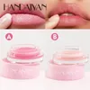 HANDAIYAN Sugar Scrub Läppbehandling Reparera Frosted Lips Film Fuktande två i en dubbeleffekt Läppstift långvarig naturlig makeup skönhetsmask