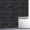 Wallpapers Schwarz und Gold Bogen Hintergrund Tapete PVC selbstklebend wasserdicht für Wohnzimmer Schlafzimmer Wand Renovierung Aufkleber