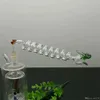 Multi-spiral böjkruka med färgkran Glasbongar Glasrökningsrör