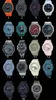 Herrsport Digital Quartz Watch Iced Out Watch Full funktion Löstagbar montering World Time 15 färger