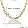 Chains TOPGRILLZ Hip Hop Men Jewelry Necklace Copper Iced Out Gold/Silver Color Plated Micro Paved CZ Stone With 18inch 22inch