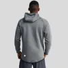 Men New Yoga Zipper Hooded Jacket Casual Long Sleeve Outdoor Jogger Outfit Fitness Sports Double-Sided Brushed Fabric Material Outwear