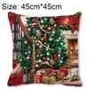 Pillow 1pcs Christmas Decorations Cover Pillowcase Sofa S For 2023 Year Car Home Decor Navidad Xmas Gift 45x45cm