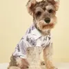 Vestuário para cães roupas de estimação de pet summer estilo havaiano praia de férias camisa