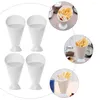 Bols 6pcs French Fry Cone Trempette Cup Holder Ketchup Cups Set Stand Sauce Servant 2 En 1 Avec