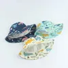 Berets Dinosaur Print Baby Hat Cute Cartoon Cotton Windproof Bucket Kids Summer Sun Cap Toddler Boys Girls HatsBerets