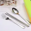 Dinnerware Sets Stainless Steel Fork Spoon Chopsticks Tableware Set Portable Outdoor Camping Party Wedding