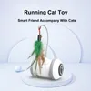 Cat Toys 360 ° Oregelbunden rotation Automatisk Standby Runner Robot Teaser Bite Resistant Electric Toy Accessories