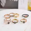 20% rabatt på alla artiklar 2023 Nya lyxiga högkvalitativa modesmycken för åldrad titanstål färgfast Ancient Family Color Fine Ring Men's and Women's