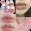 Lip Gloss Jelly Clear Long Lasting Moisturizing Shiny Glitter Liquid Lipstick Oil Tint Care Korean Makeup