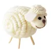 Decorações de Natal Nórdicas Lã Nórdica Senti adorável ovelha de mini ornamentos de mesa para presentes em casa