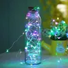 Cordes 1m fée lumières fil de cuivre chaîne batterie boîte lumière LED rideau fête de noël Decorati R9R0