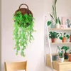 Decorative Flowers Artificial Plant Vine Wall Hanging Room Home Decoration Accessories Ivy Green Fake Plants Grass Wedding Party Decor Yard