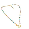 2023 New Luxury High Quality Fashion Jewelry for Double Colored Stone Set Necklace Bracelet Earrings Brass Versatile Chain